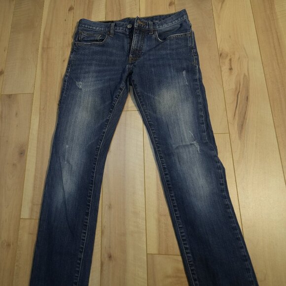 Armani Exchange Dark Blue Faded Slim Fit Denim Jeans - Size 29W - Picture 1 of 9